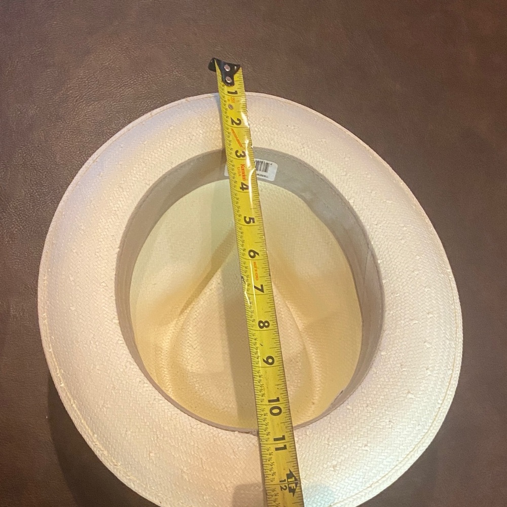 Stetson Light Straw Fedora Hat - Ivory - Picture 13 of 16